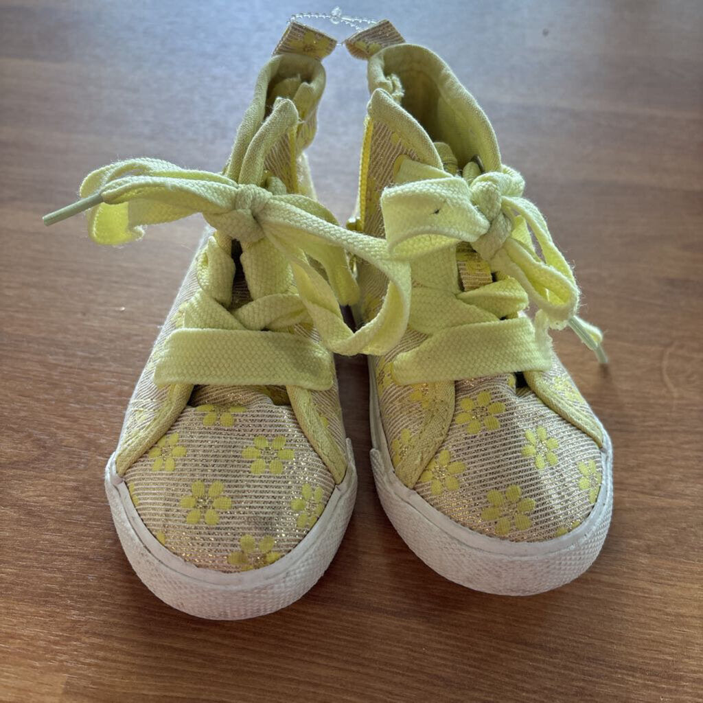 Cat & Jack Yellow High Top Sneaker - 6