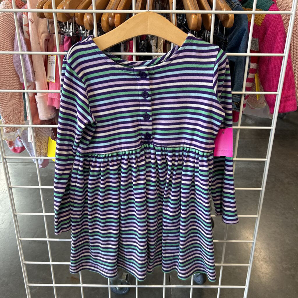Hanna Andersson Stripe LS Dress - 5