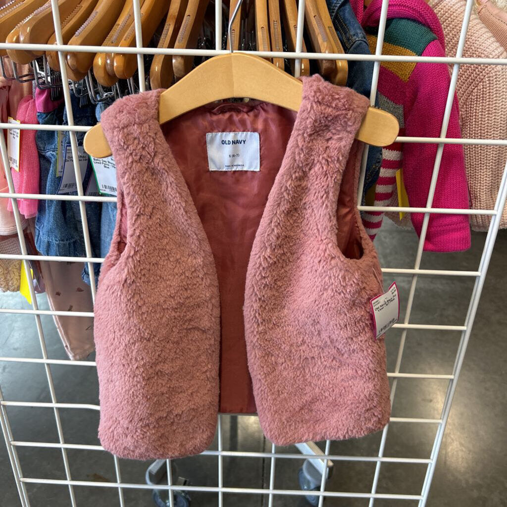 Old Navy Faux Fur Vest - 6/7