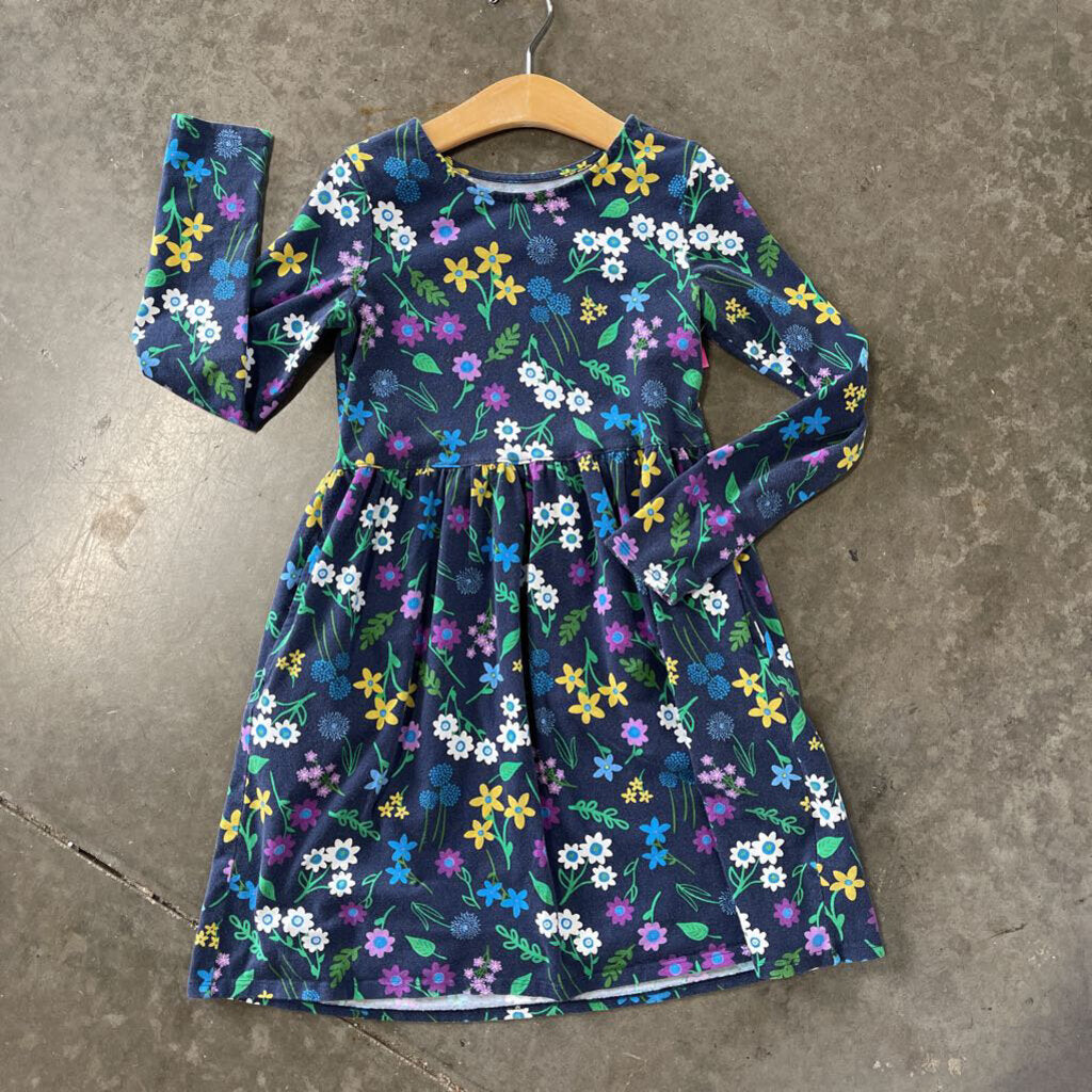 Land's End Floral LS Dress - 6/6x