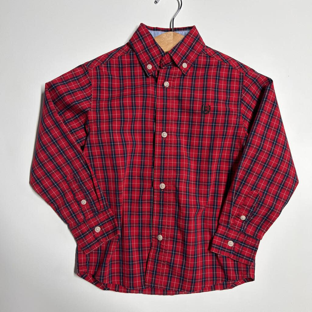 Chaps Plaid LS Button Up - 4/5