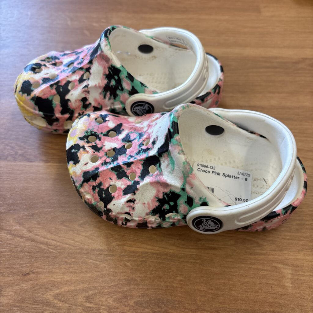 Crocs Pink Splatter - 6