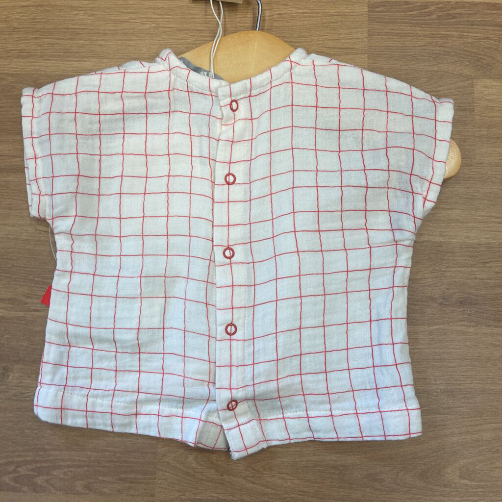 NWT Bout'chou Linen SS Top - 3m