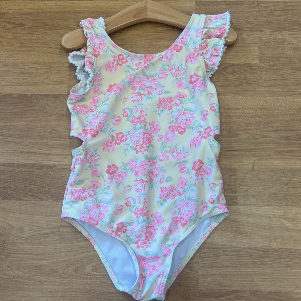 Nicole Miller Floral One Pc Swim - 6