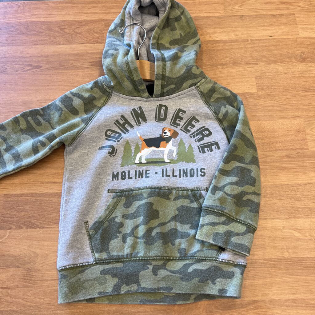 John Deere Camo Dog Hoodie 3T (wash wear)