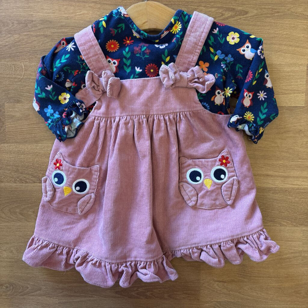 Good Lad Owl Jumper w/ LS Tee - 9m