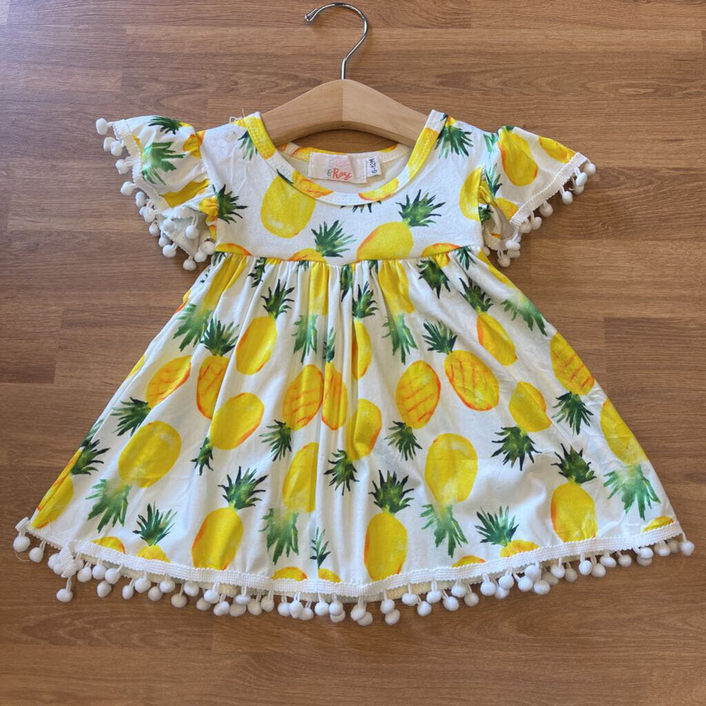Mila & Rose Pineapple SS Dress 6-12m