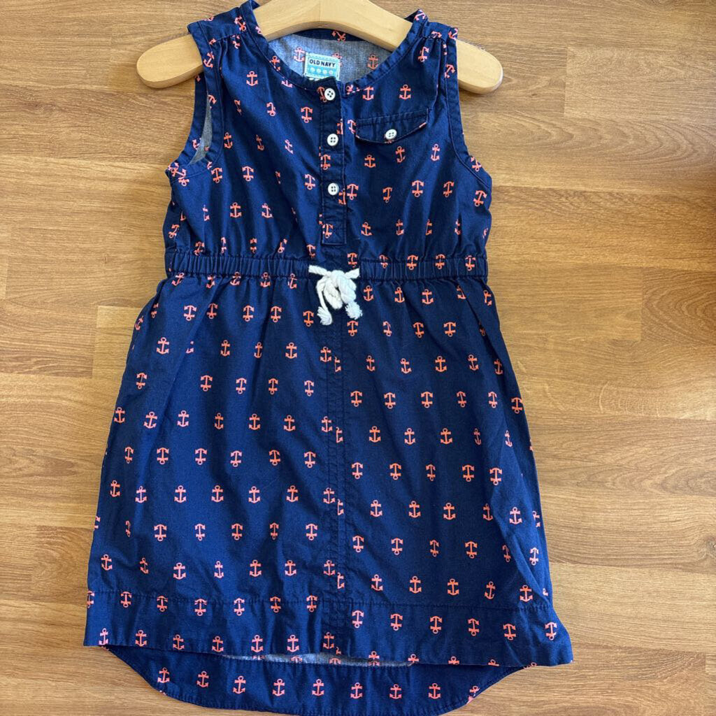 Old Navy Anchor Tank Dress 4T