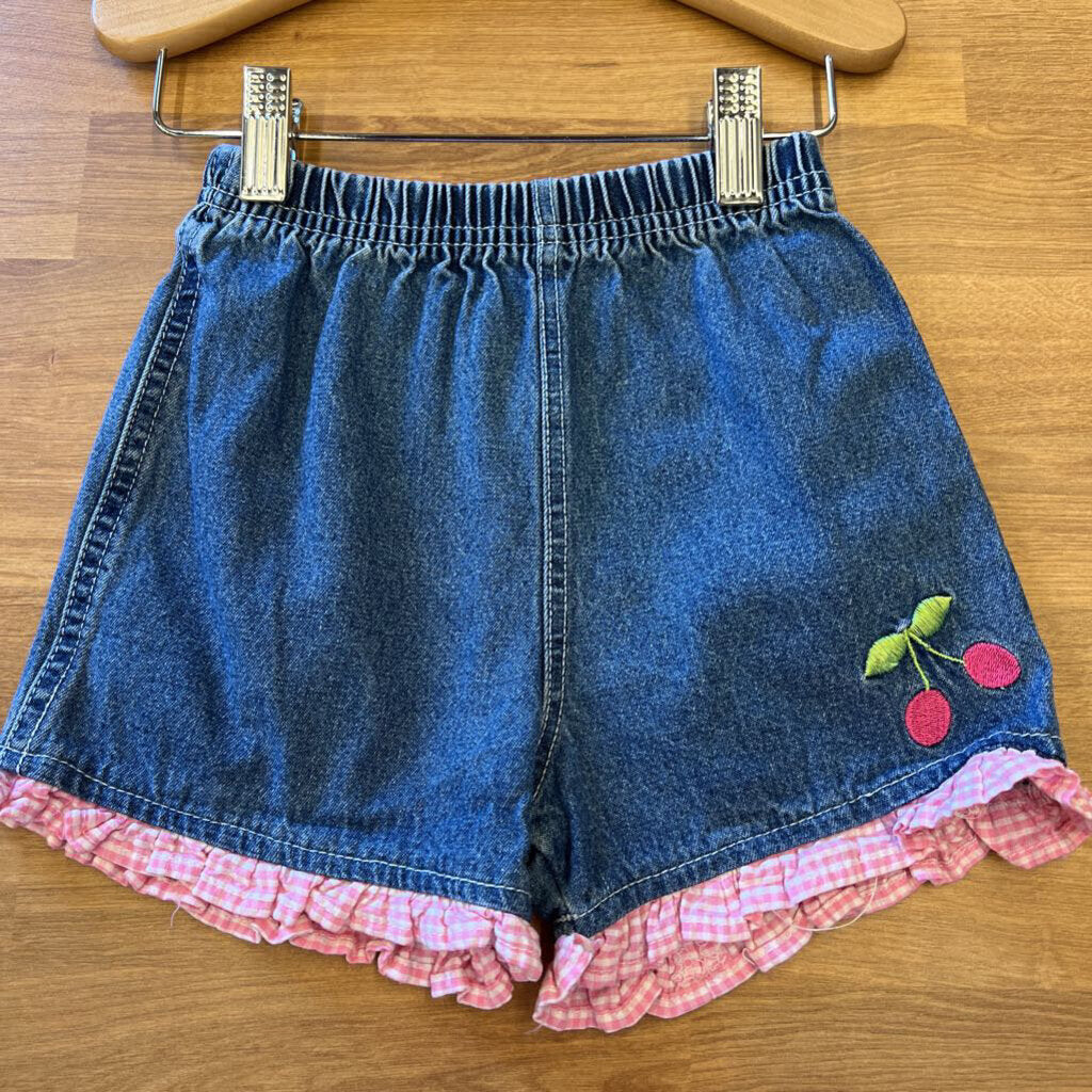 Vintage Cherry Denim Shorts - 24m