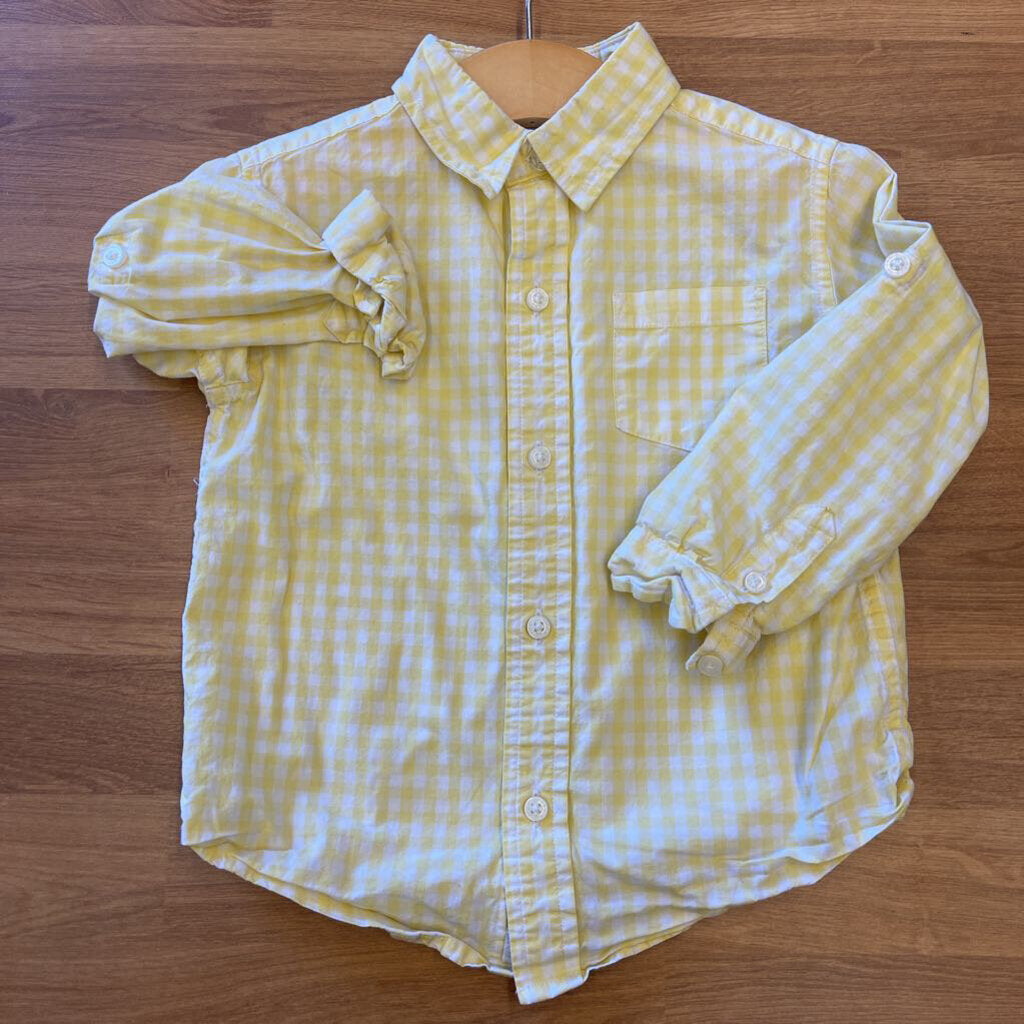 Janie & Jack Gingham LS Button Up - 2t