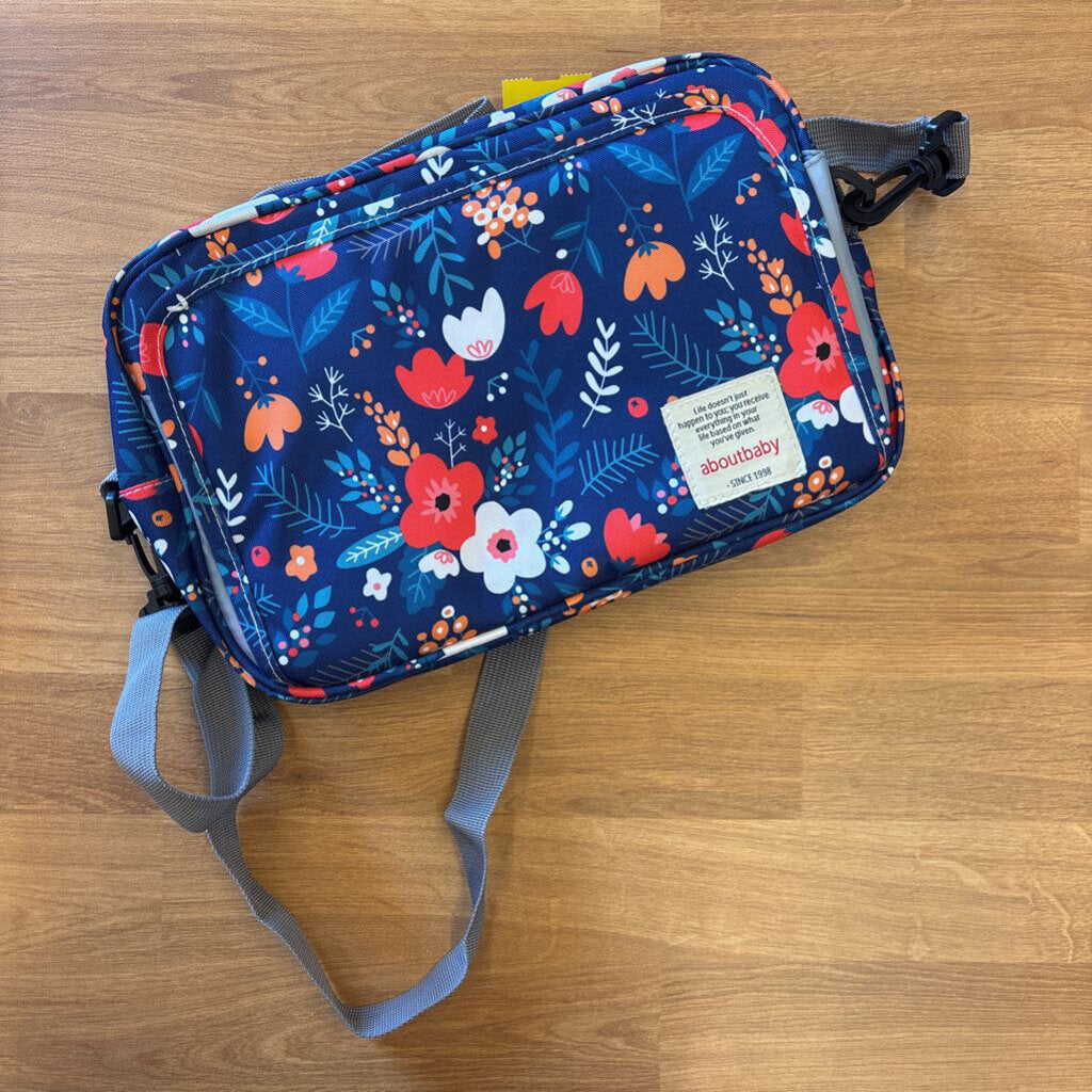 About Baby Floral Travel Diaper Caddy