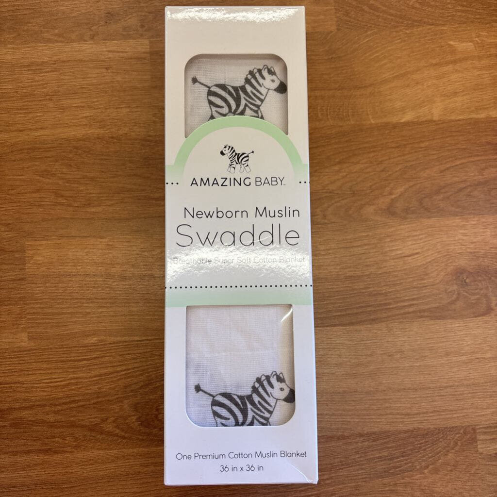 NEW Amazing Baby NB Muslin Swaddle