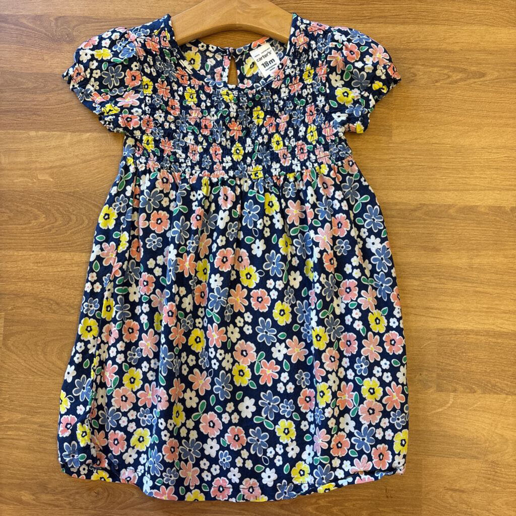 Carters Flower SS Dress 18m