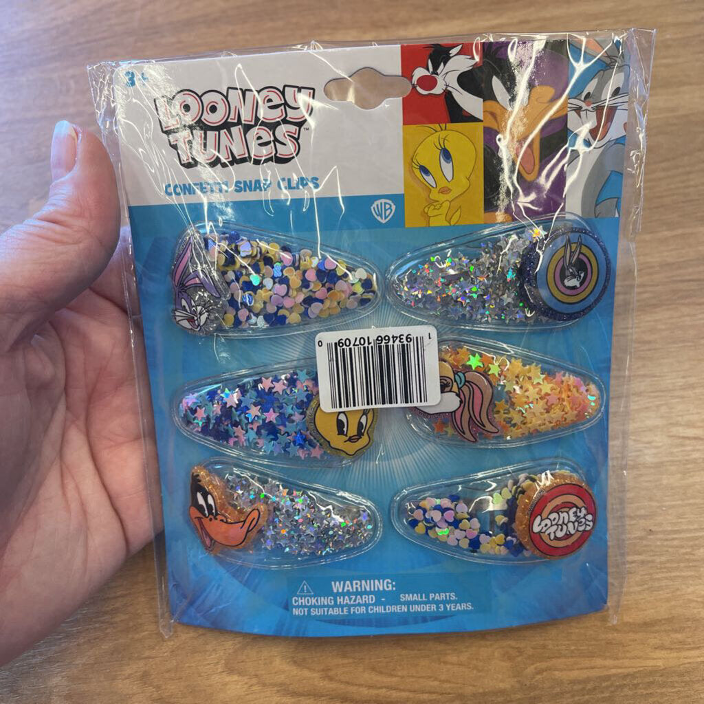 NEW Looney Tunes Confetti Snap Clips