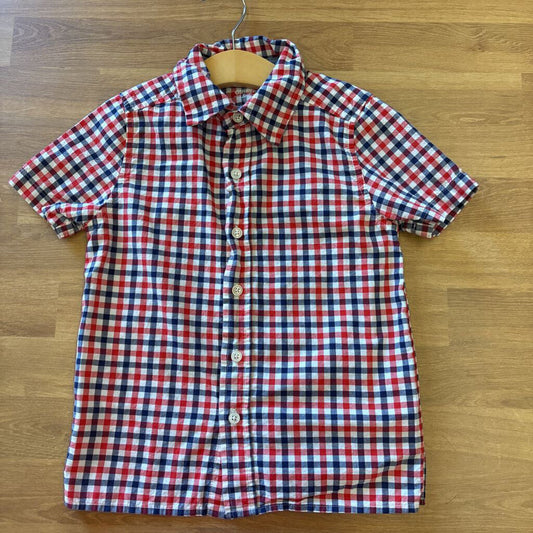 Osh Kosh Checkered SS Button Up 5