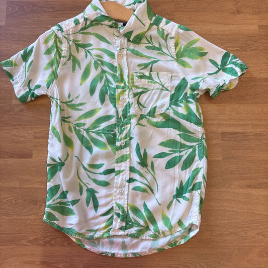 Children's Place Leaves Soft SS Button Up 5