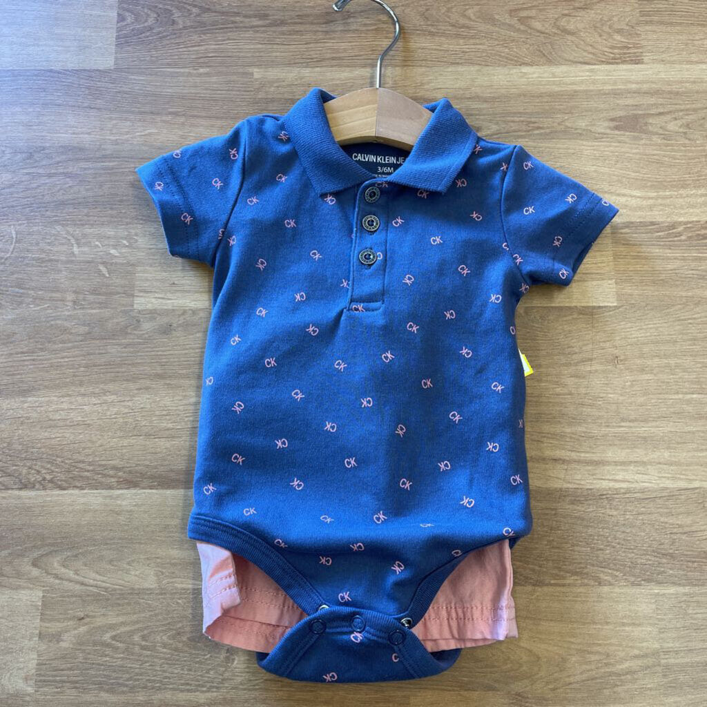 Calvin Klein SS Polo / Shorts Set - 3/6m