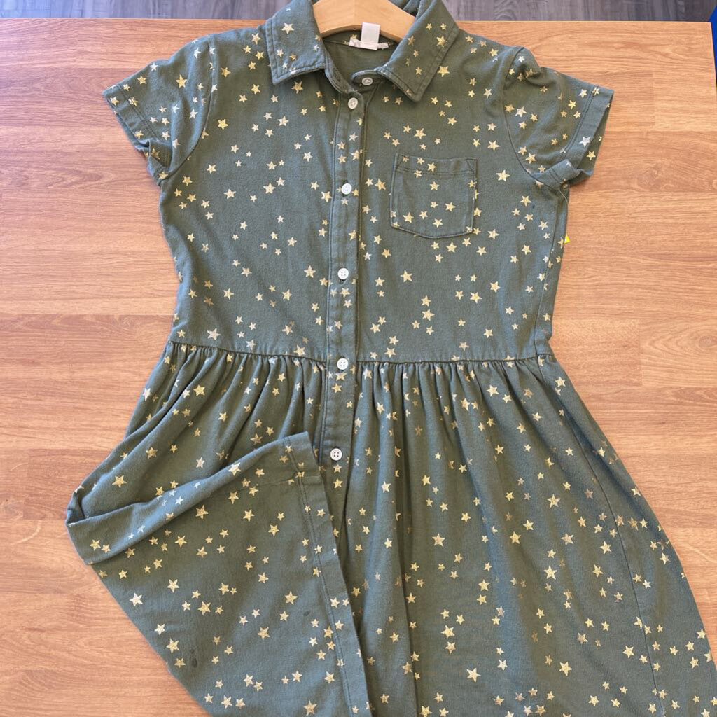 Crewcuts Star SS Button Up Dress - 10/12