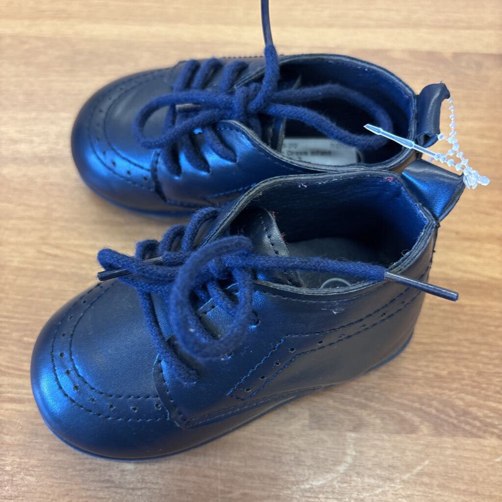 Navy Dress Infant Shoes - 3