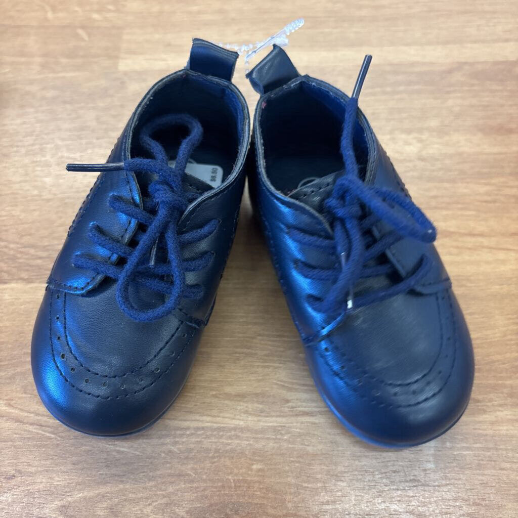Navy Dress Infant Shoes - 3