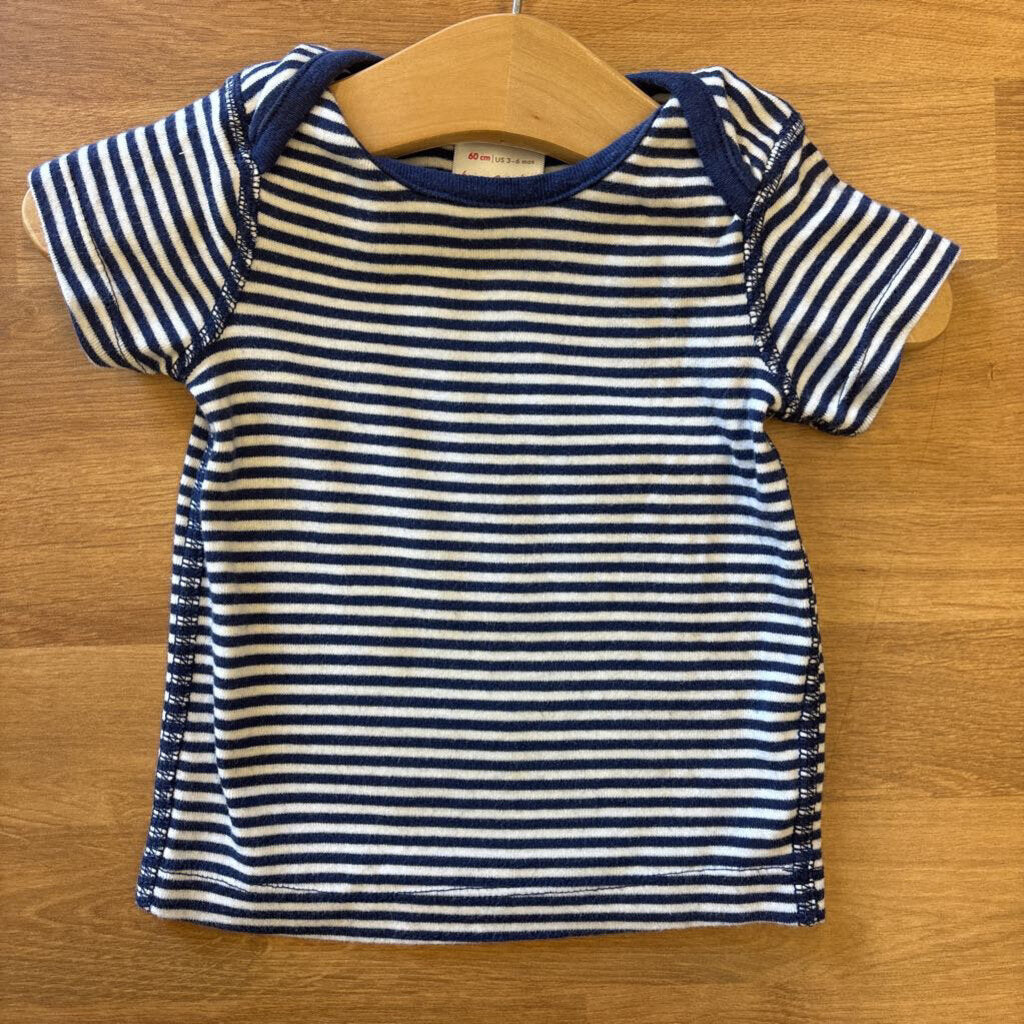Hanna Andersson Stripe SS Tee - 3/6m