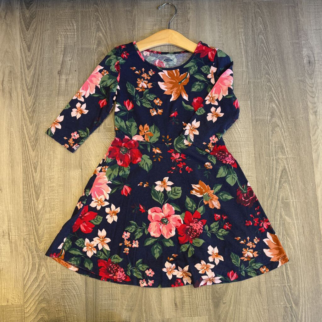 Old Navy Floral 3/4 Sleeve Dress - 6/7