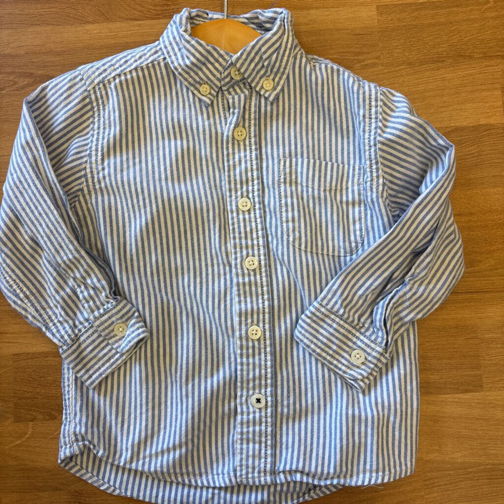 Osh Kosh Stripe LS Button Up - 3