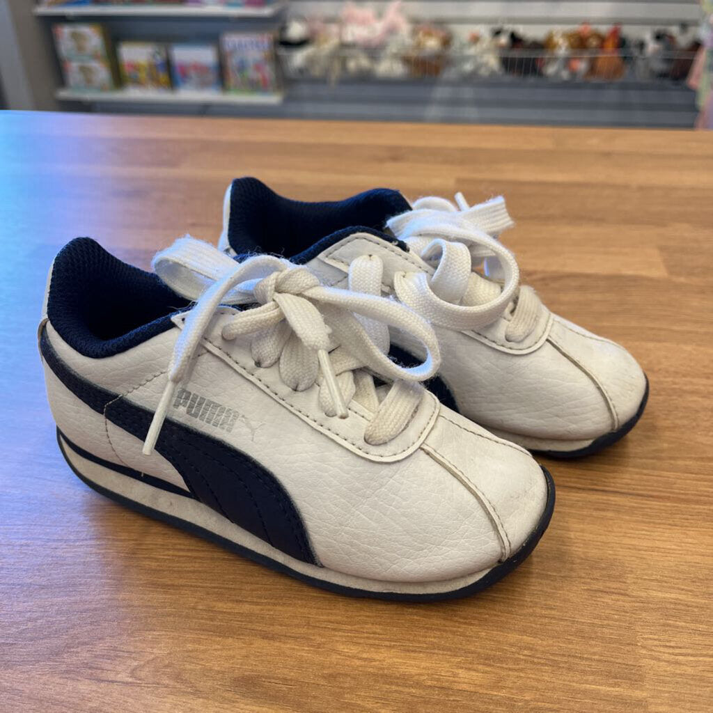 Puma White/Blue Sneakers - 7