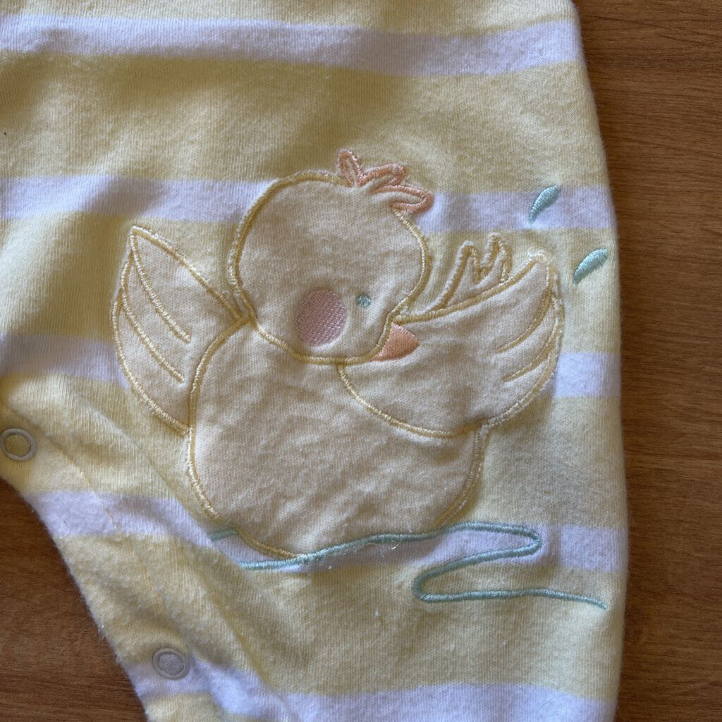 Vintage First Impressions Duck Romper - 3/6m