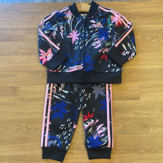 Adidas Floral Tracksuit - 18m