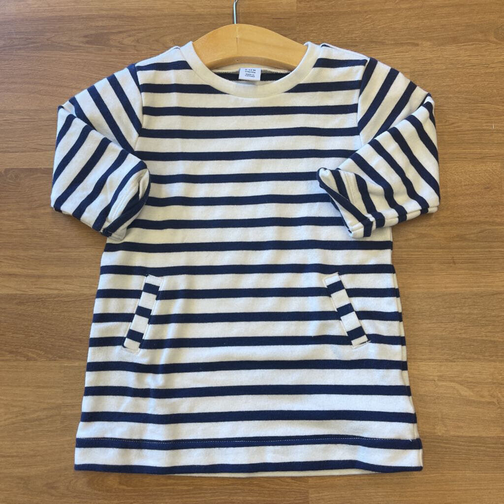 Old Navy Stripe 3/4 Sleeve Dress - 6/12m