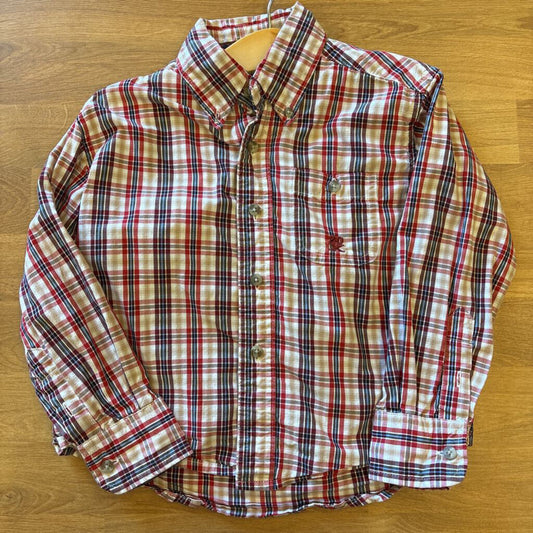 Wrangler Plaid LS Button Up - 3/4