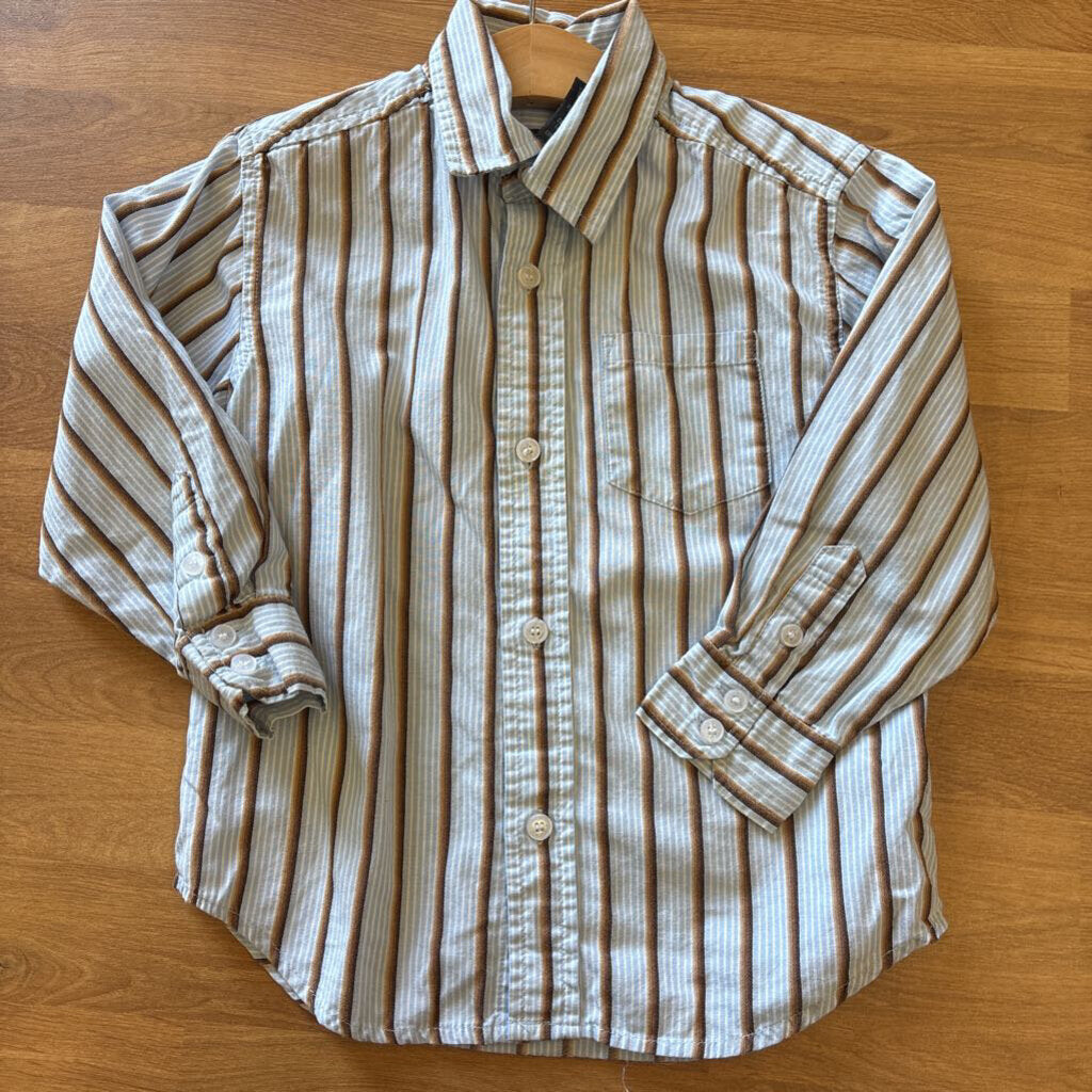 Kenneth Cole Stripe LS Button Up - 3T