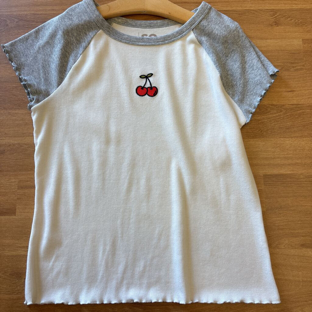 So Ribbed Cherry SS Tee - 14/16