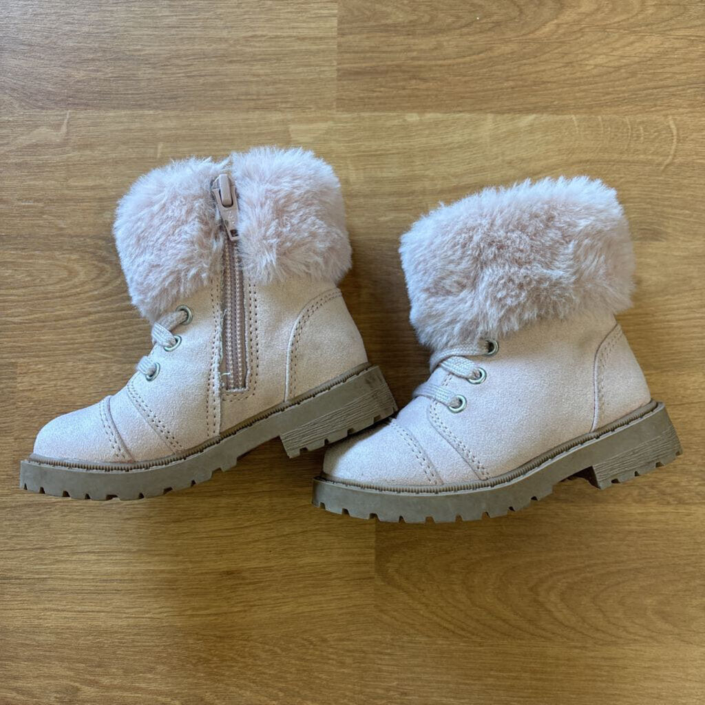 Old Navy Pink Furry Boots - 5
