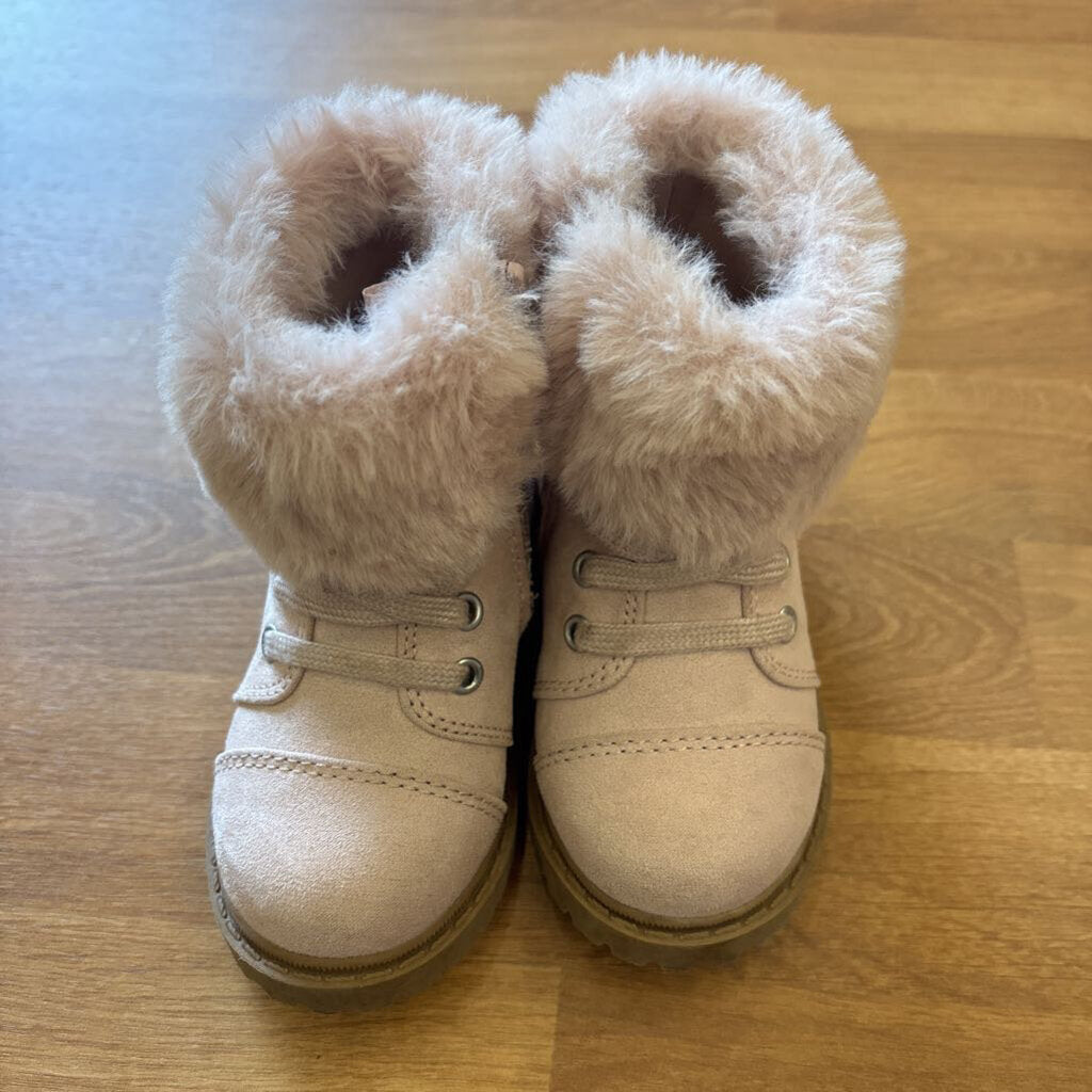 Old Navy Pink Furry Boots - 5