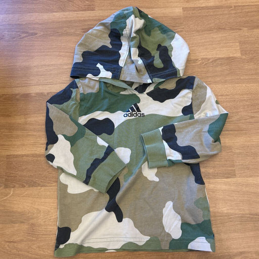 Adidas Camo LS Hoodie Tee - 18m