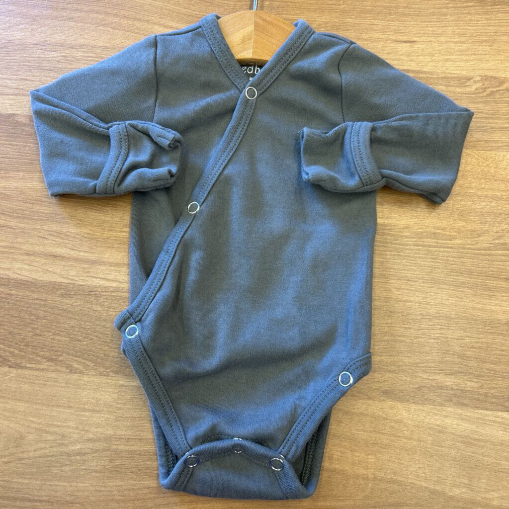 L'oved Baby Wrap LS Onesie - 0/3m
