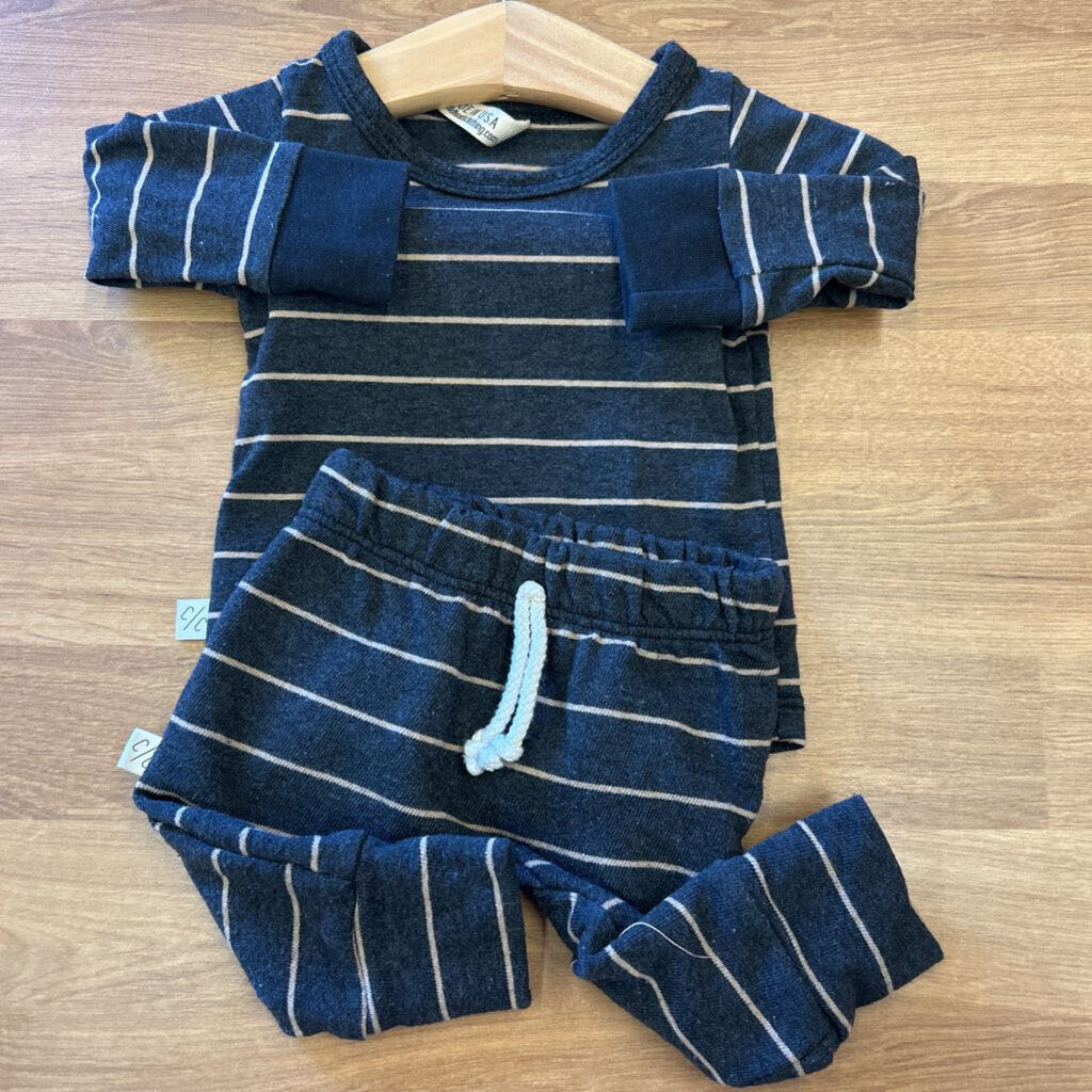 Childhoods Stripe Two Pc Set - 0/3m