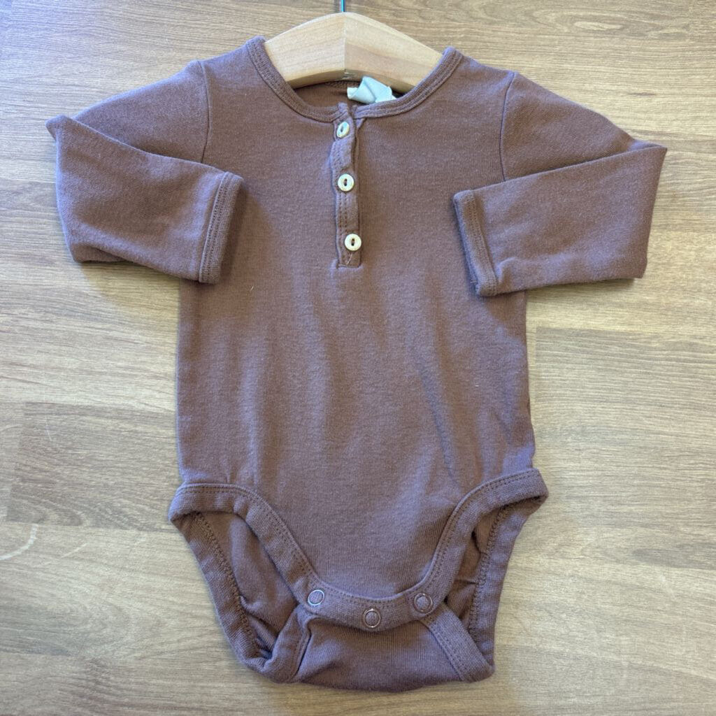 H&M Henley LS Onesie - 3m