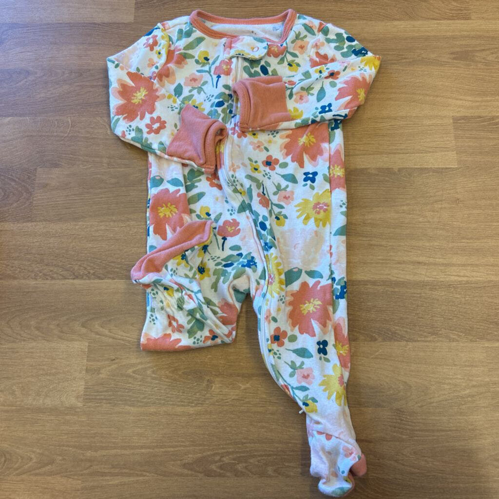 Cloud Island Floral Sleeper - 3/6m