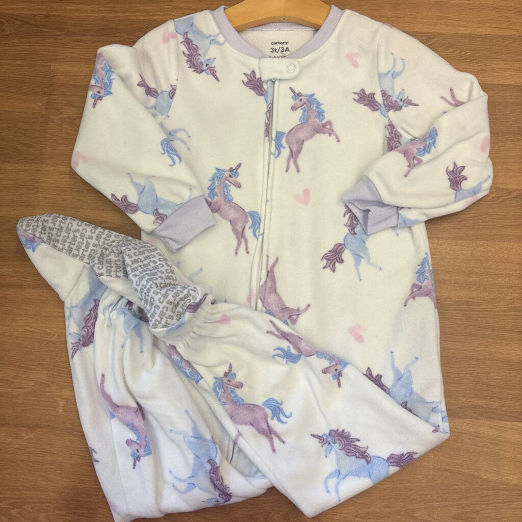 Carter's Fleece Unicorn Sleeper - 3T