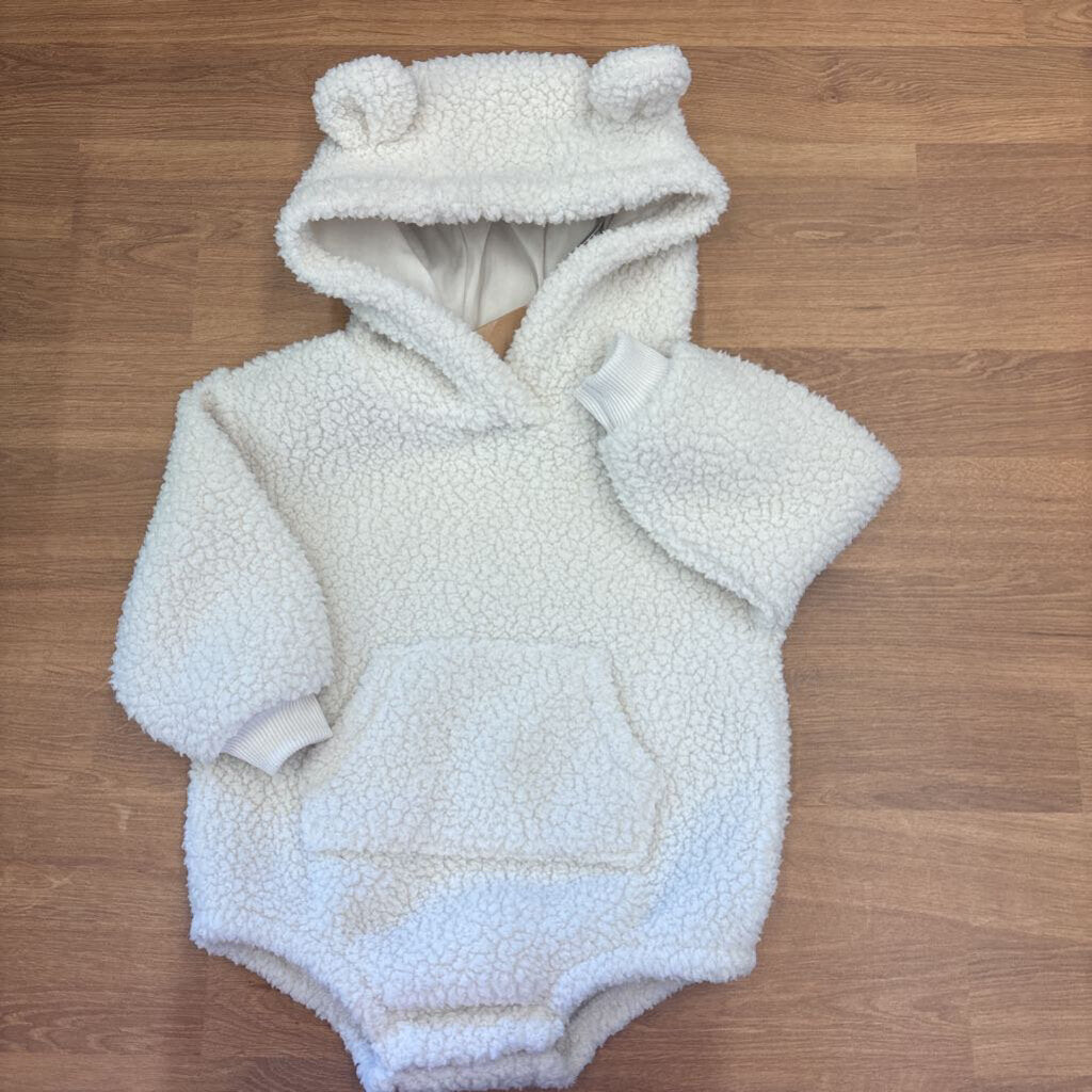 Old Navy Sherpa Hoodie Onesie - 6/12m