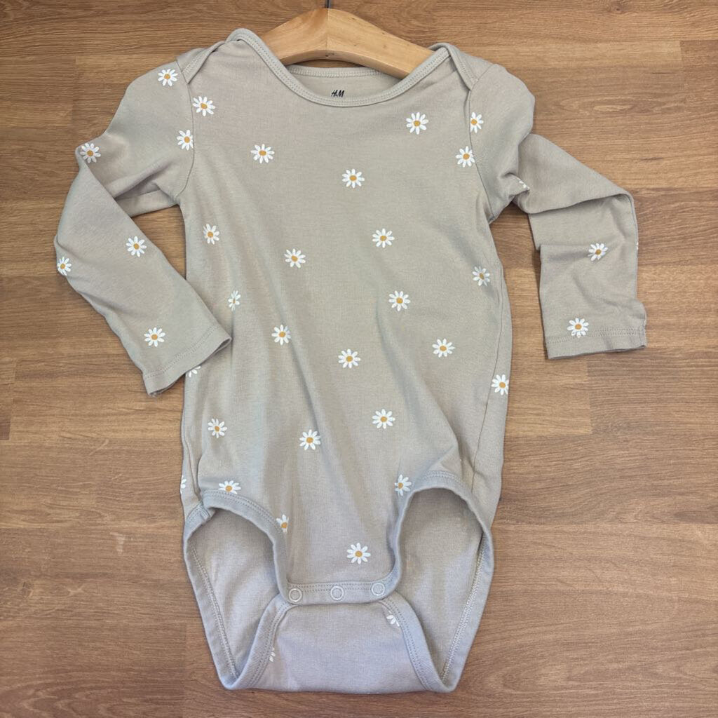 H&M Daisy LS Bodysuit - 2T