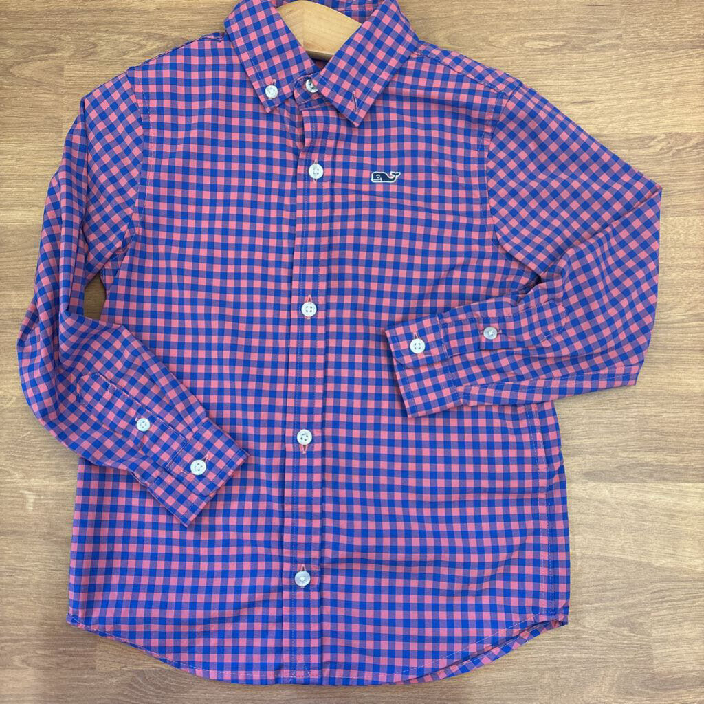 Vineyard Vines Check Performance LS Button Up - 3T
