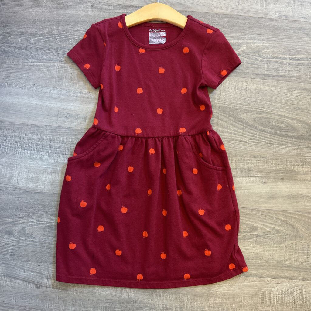 Cat & Jack Apple SS Dress - 6/7