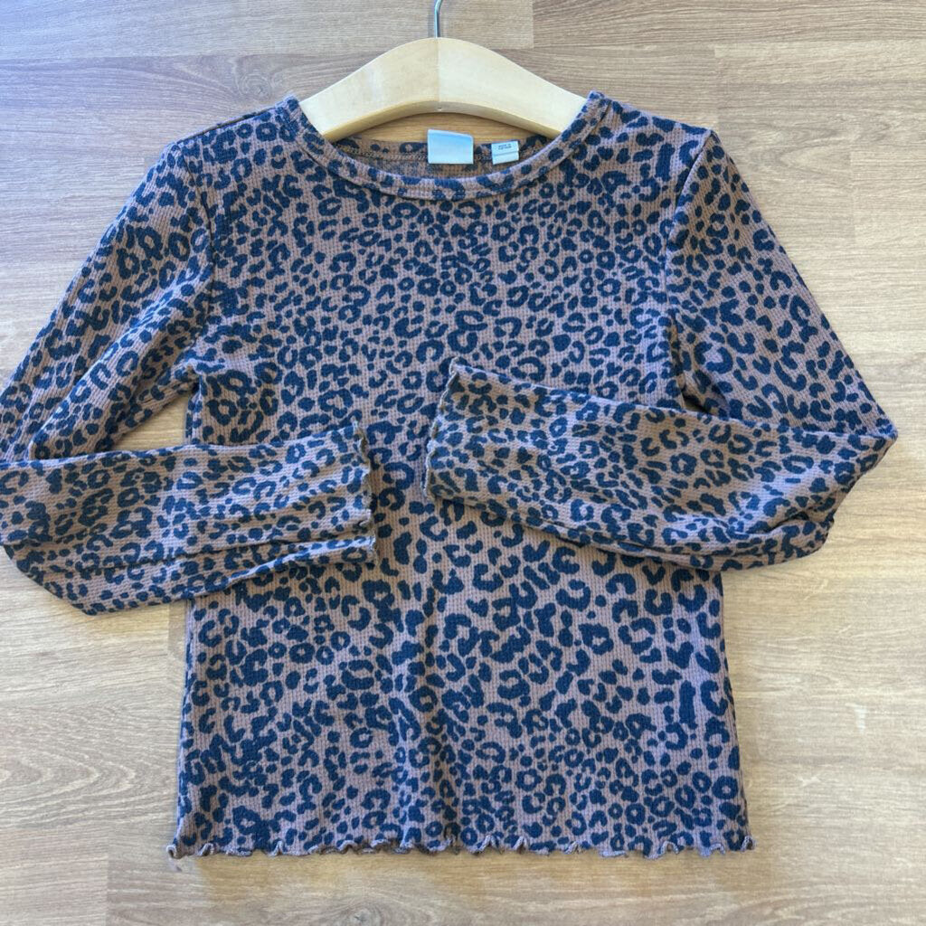 Gap Kids Leopard Thermal LS Tee - 6/7