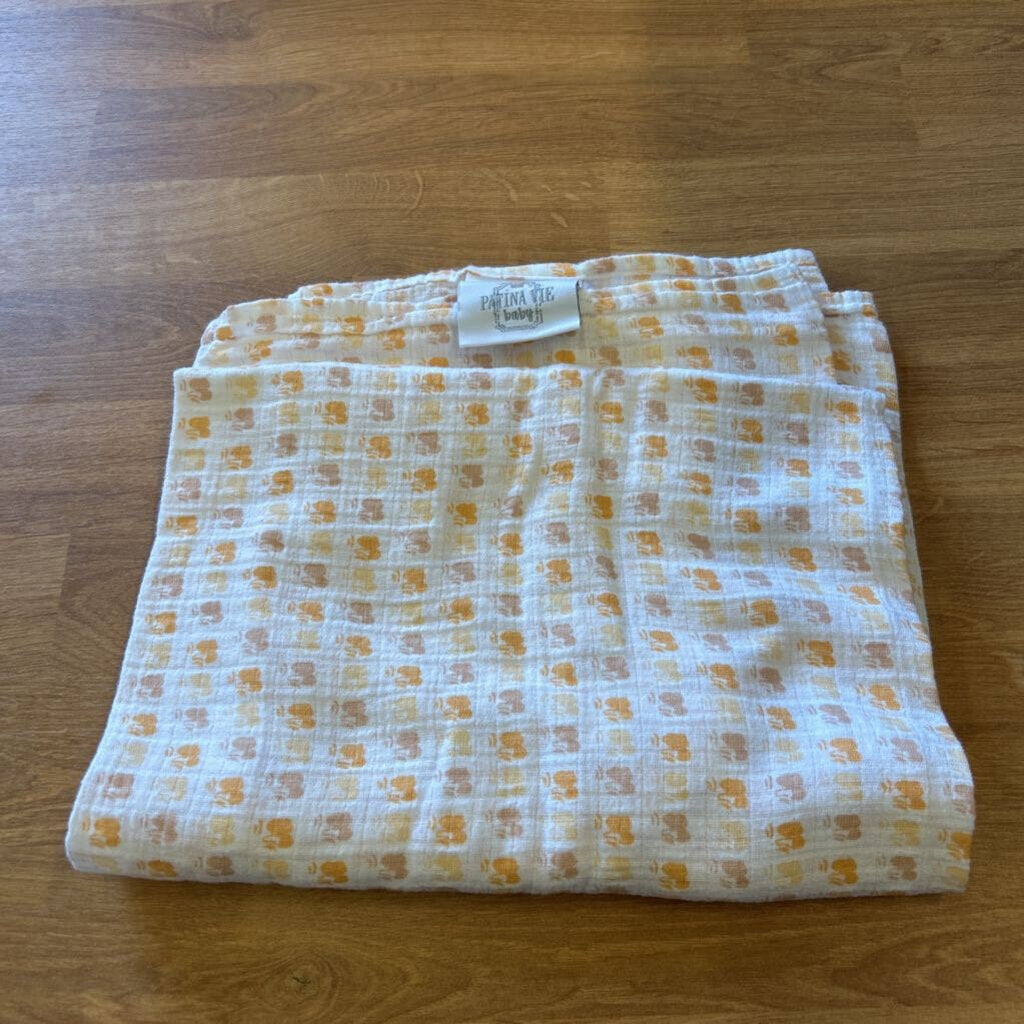 Patina Vie Orange Muslin Swaddle