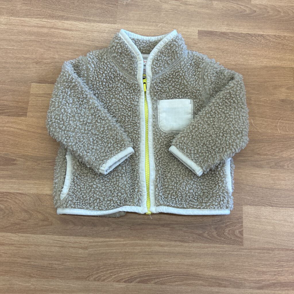 Cat Jack Sherpa Zip Jacket 3-6m