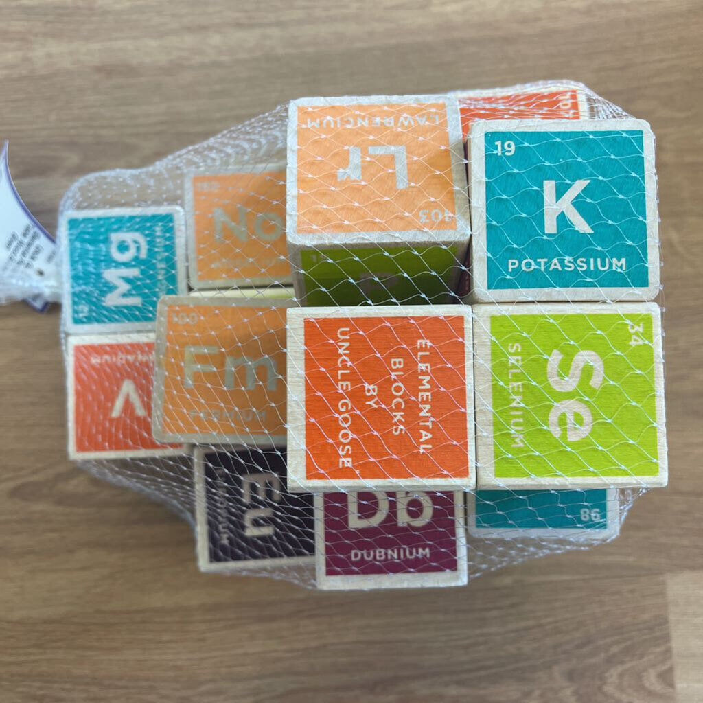Uncle Goose Elemental Periodic Table Wood Blocks